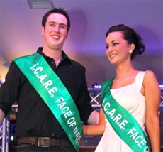 Stephen O’Sullivan and Dawn Flanagan are crowned ‘Faces of Inishowen’.