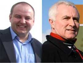 Cllr Pádraig MacLochlainn and Deputy James McDaid